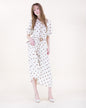 Summer Polka Dots Belted Dress