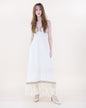 Diosa Linen Long Tassel Dress