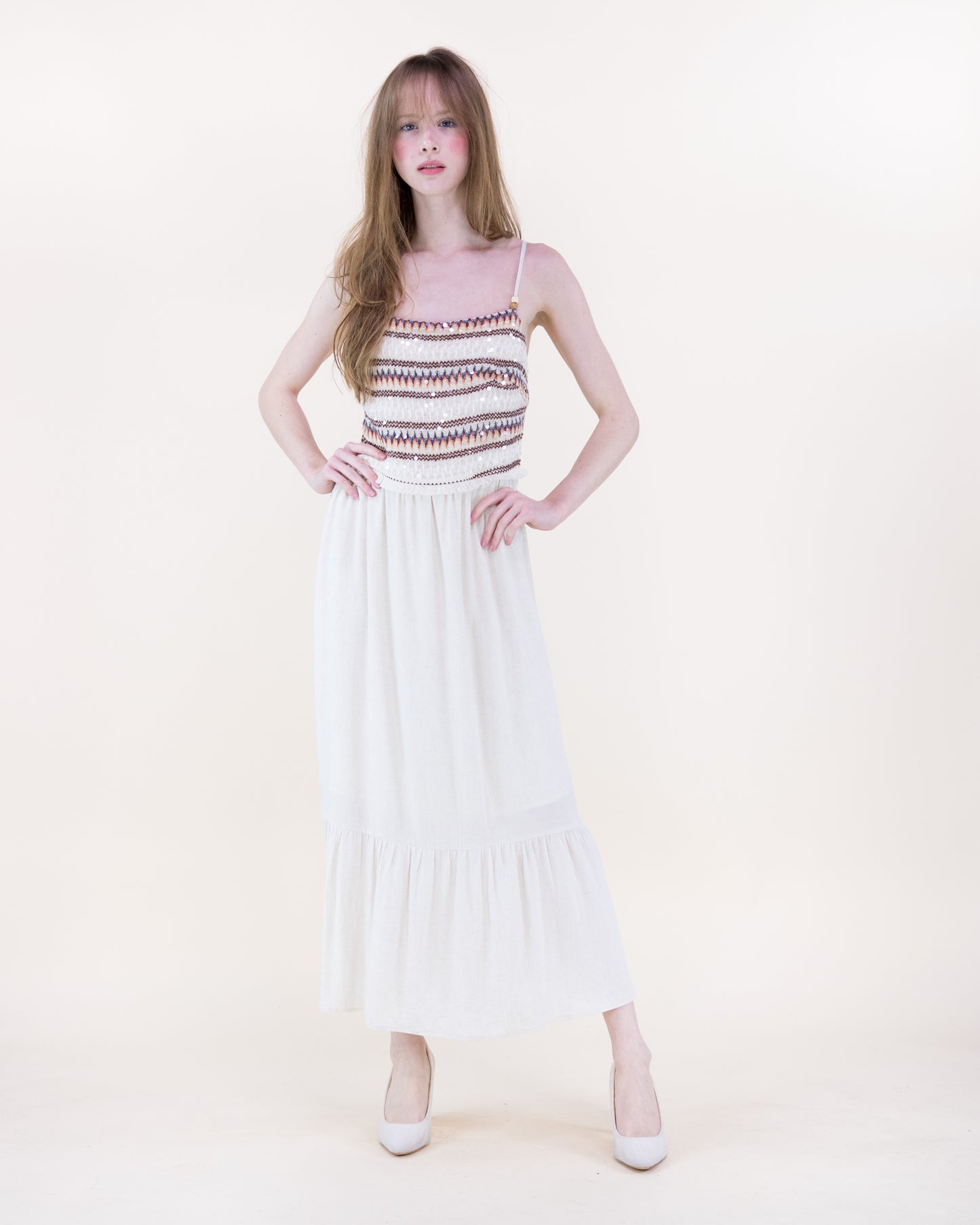 Bella Costa Woven Bodice Dress