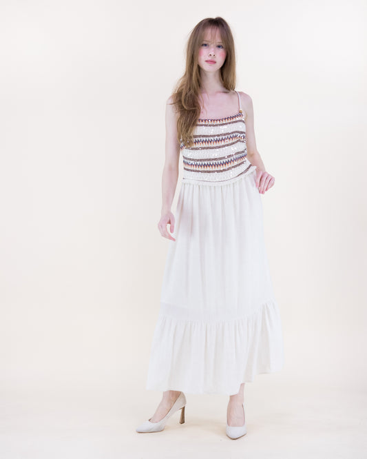 Bella Costa Woven Bodice Dress