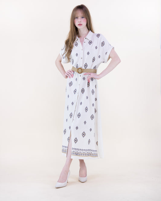 Diamante Embroidered Dress