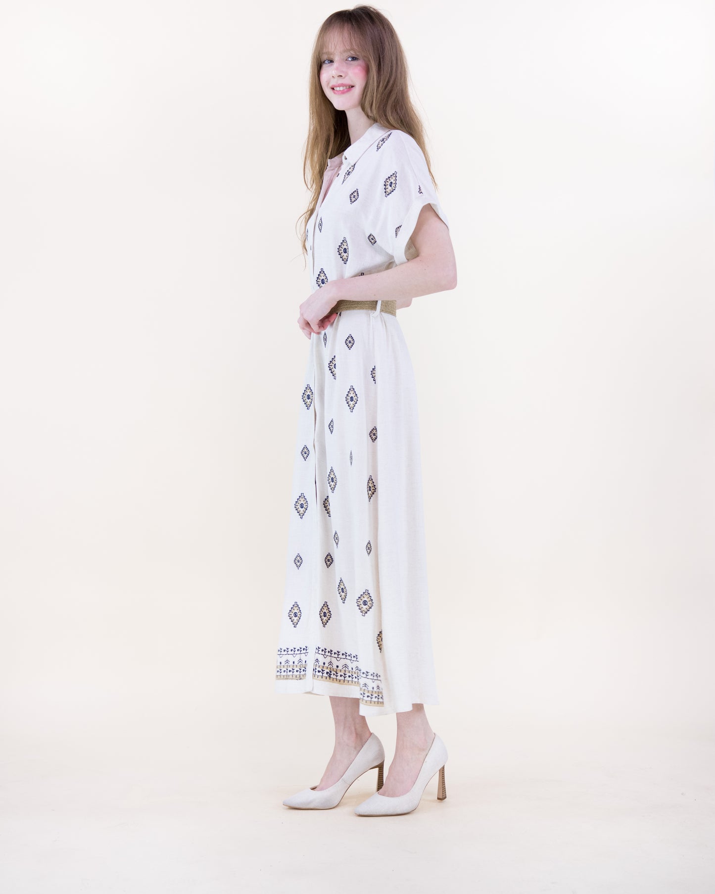 Diamante Embroidered Dress