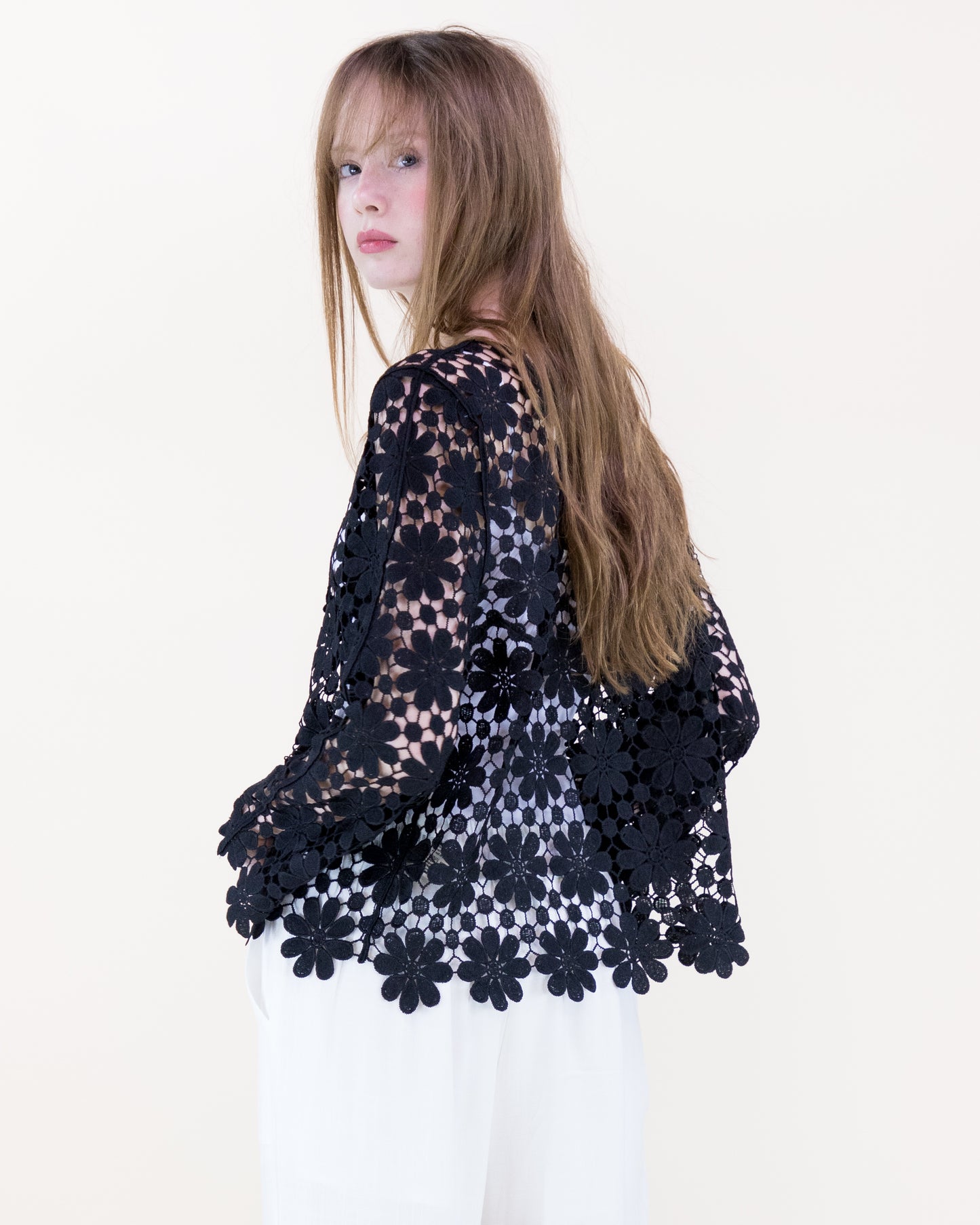Meadow Bloom Long Sleeve Lace Top