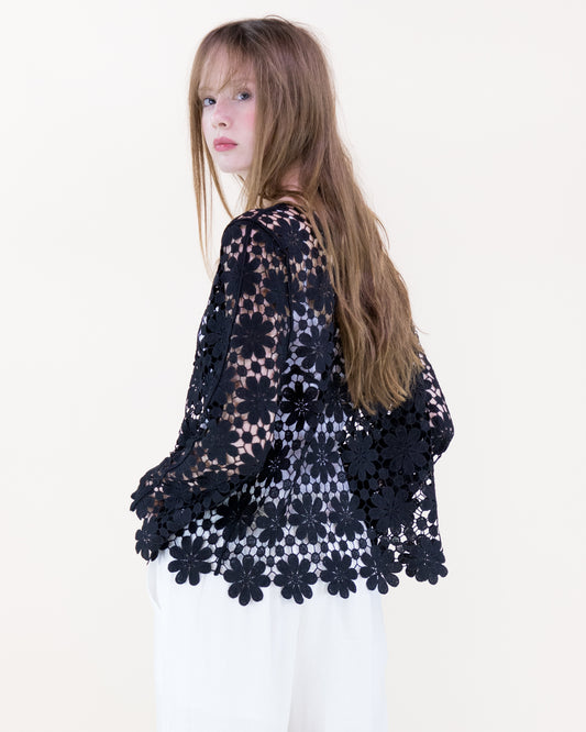 Meadow Bloom Long Sleeve Lace Top