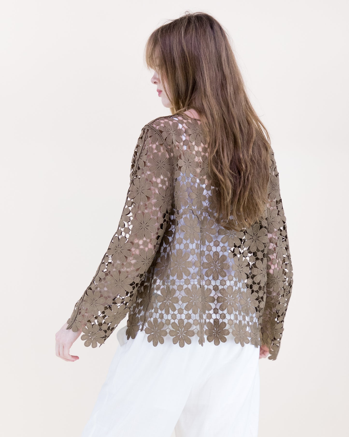 Meadow Bloom Long Sleeve Lace Top