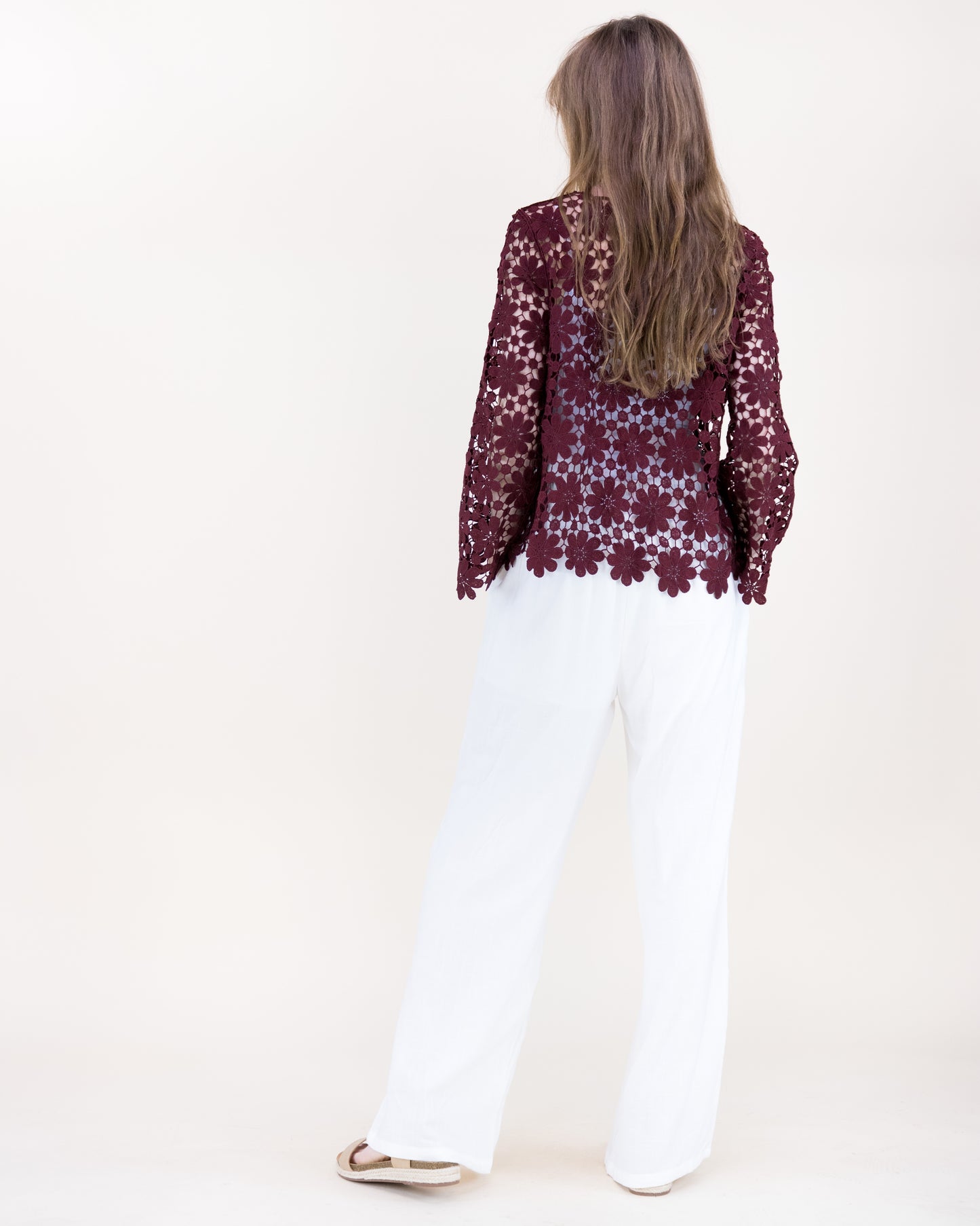 Meadow Bloom Long Sleeve Lace Top