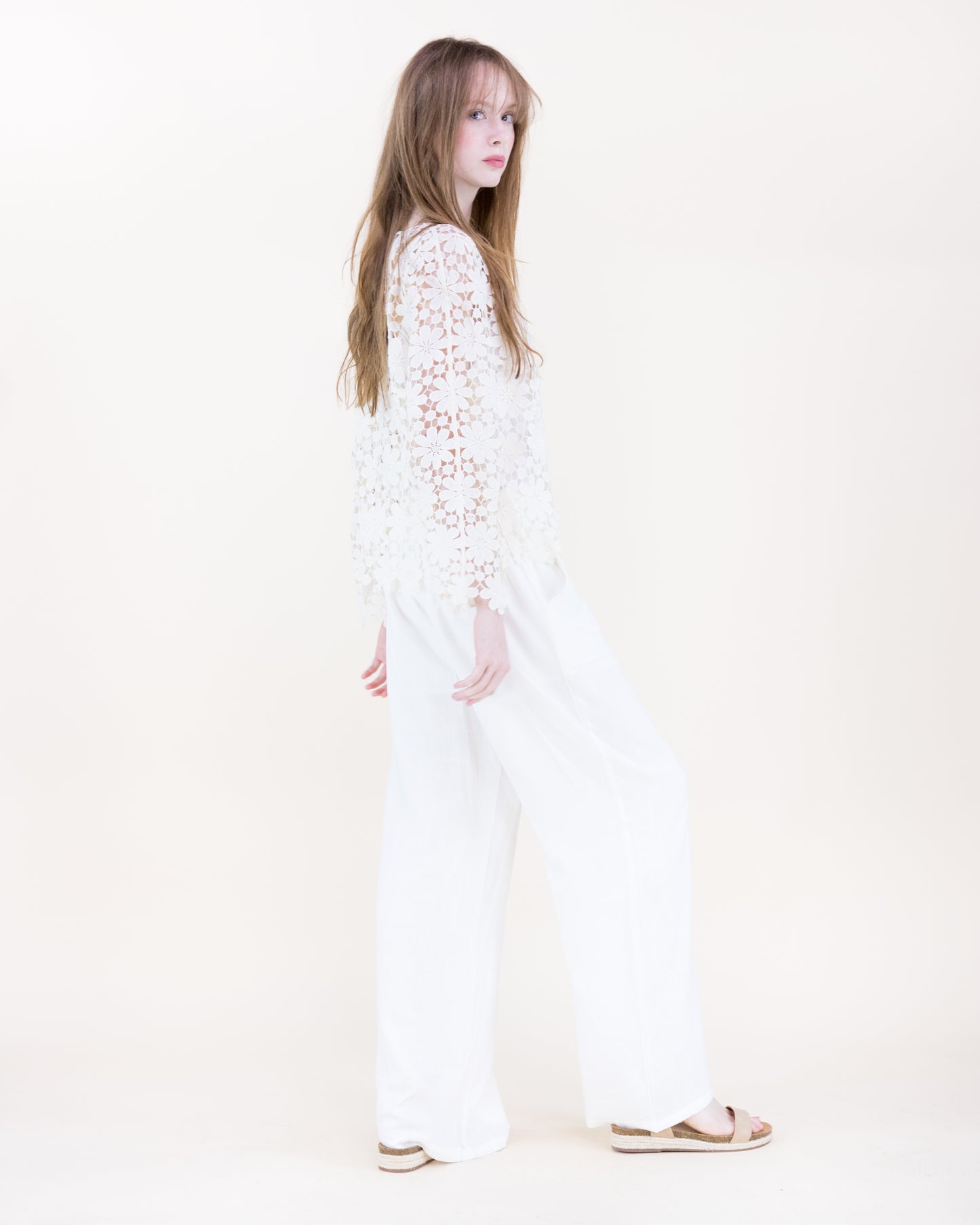 Meadow Bloom Long Sleeve Lace Top