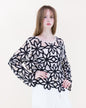 Guipure Flower Lace Long Sleeve Crochet Top