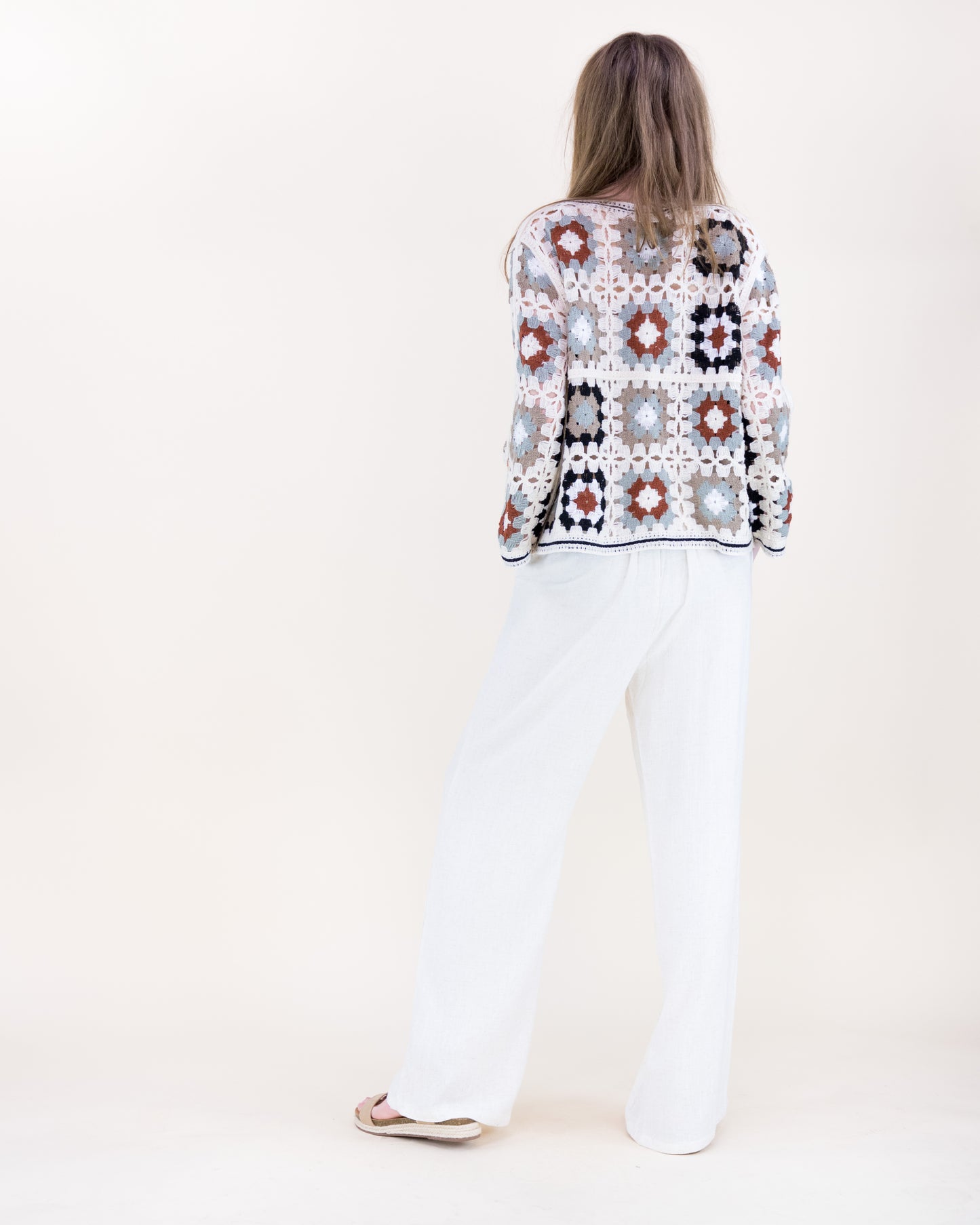 Sunny Soul Crochet Granny Square Cardigan