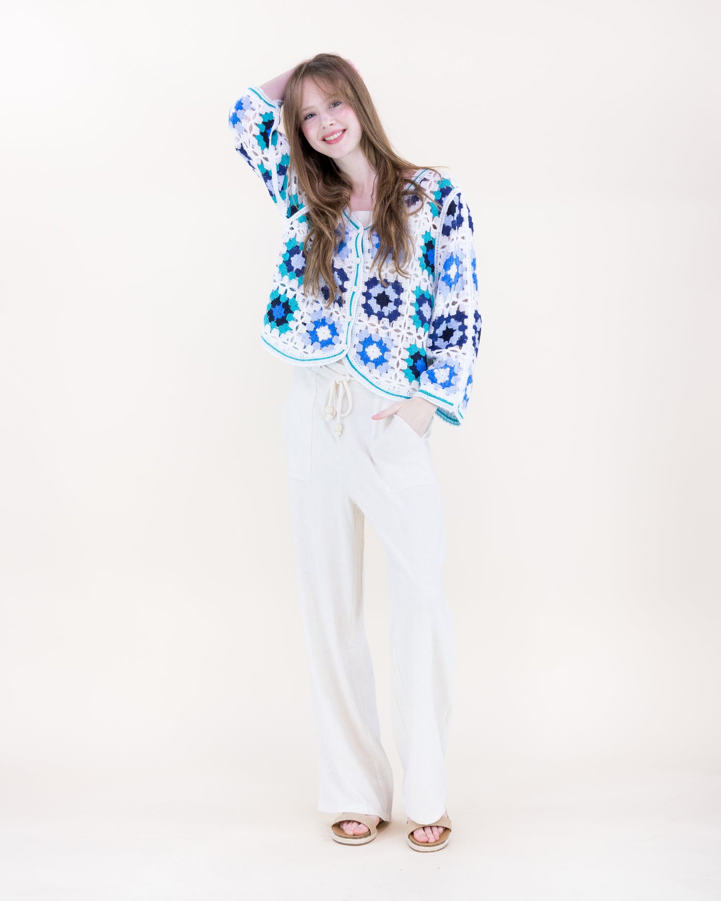 Sunny Soul Crochet Granny Square Cardigan