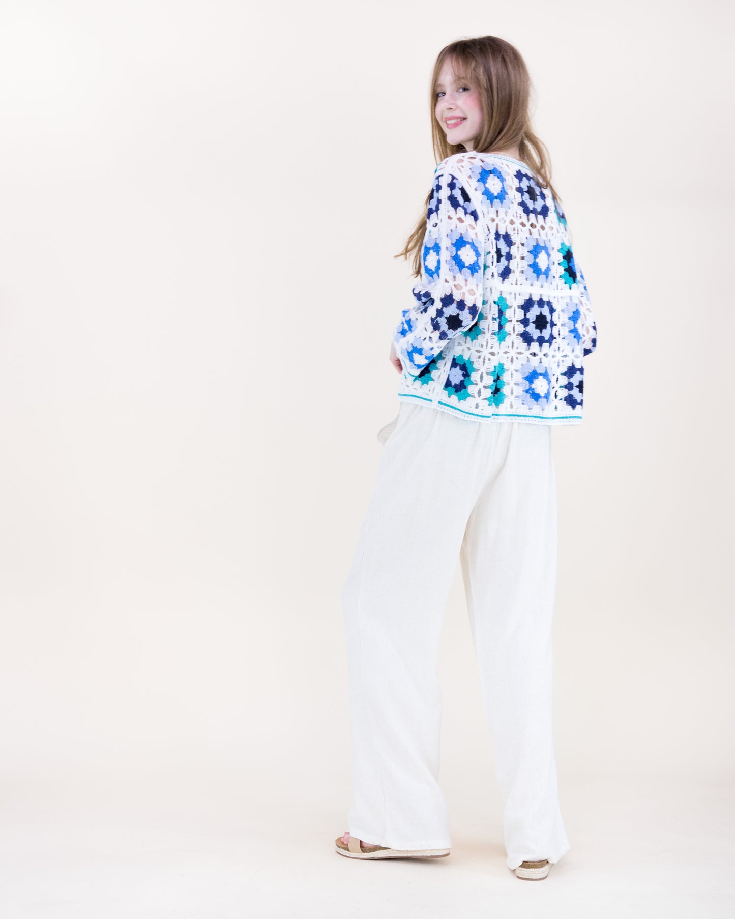 Sunny Soul Crochet Granny Square Cardigan