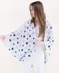 Floral Loom Crochet Lace Bat Wing Cardigan