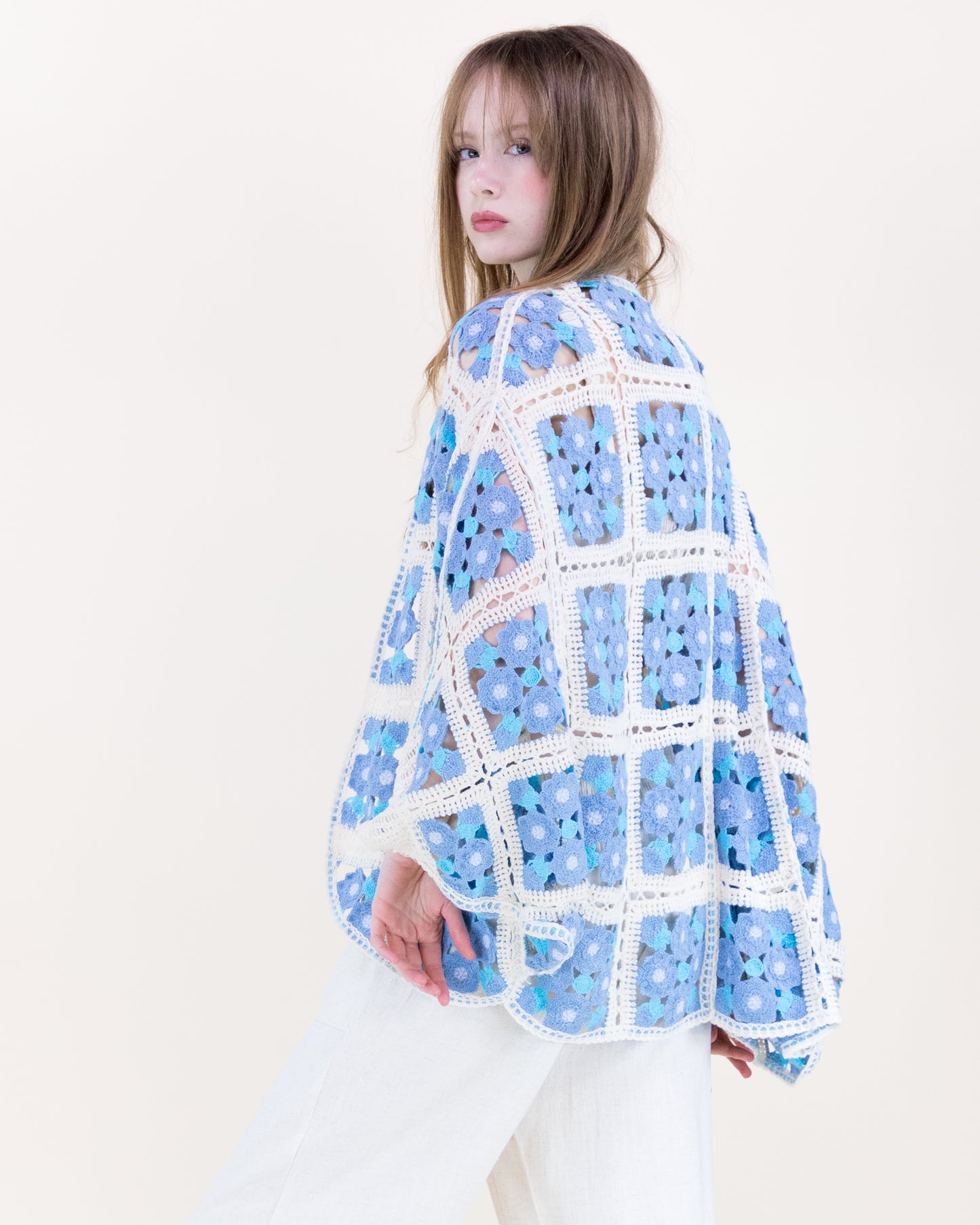 Mini Flora Crochet Square Cardigan