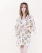 Petunia Half Sleeve Short Crochet Kimono Cardigan