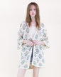 Petunia Half Sleeve Short Crochet Kimono Cardigan