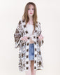 Boho Starfish Front-tie Kimono