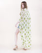 Petunia Half Sleeve Maxi Crochet Kimono Cardigan