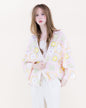 Sunny Floral Granny Square Crochet Long Sleeve Cardigan