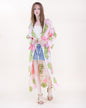 Doily Mosaic Front-tie Maxi Crochet Cardigan