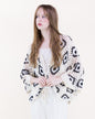 Diamond Crochet Button Front Cropped Cardigan