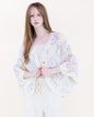 Diamond Crochet Button Front Cropped Cardigan