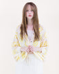 Diamond Crochet Button Front Cropped Cardigan