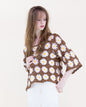 Daisy Cotton Crochet Quarter Sleeve Summer Sweater