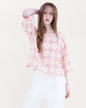 Daisy Cotton Crochet Quarter Sleeve Summer Sweater