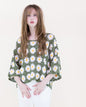 Daisy Cotton Crochet Quarter Sleeve Summer Sweater