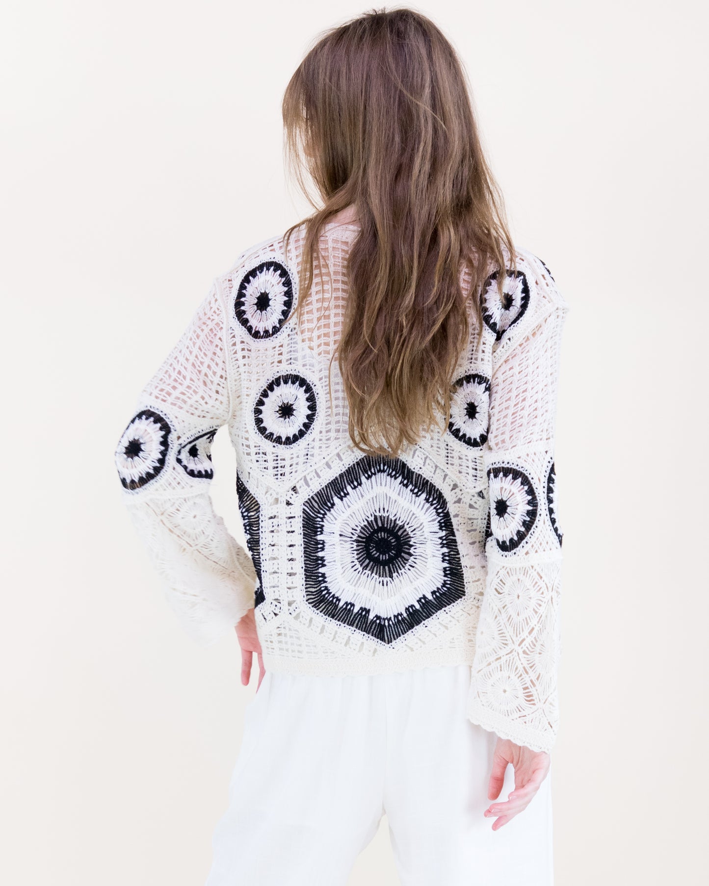 Solstice Glow Open Stitch Summer Sweater