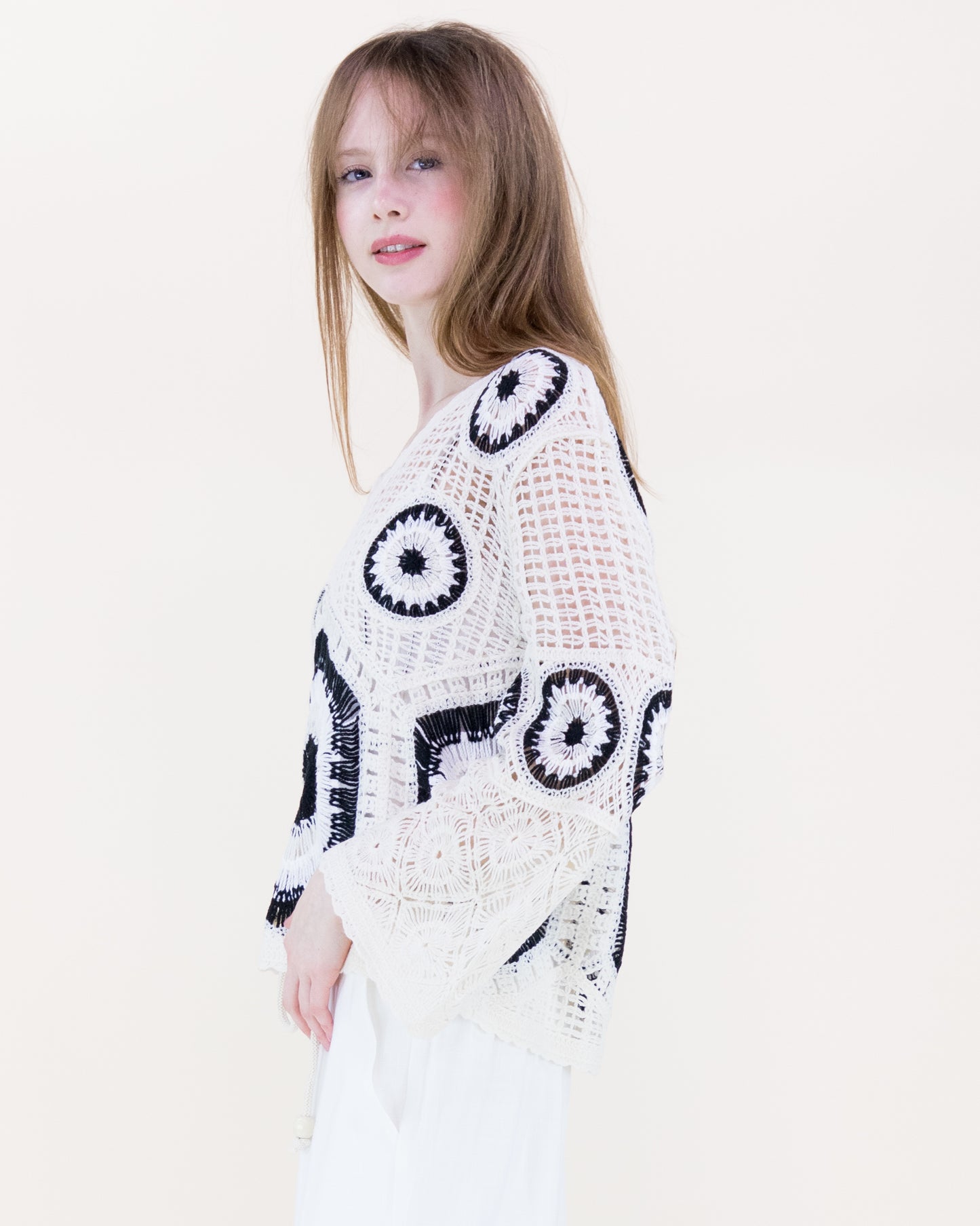 Solstice Glow Open Stitch Summer Sweater