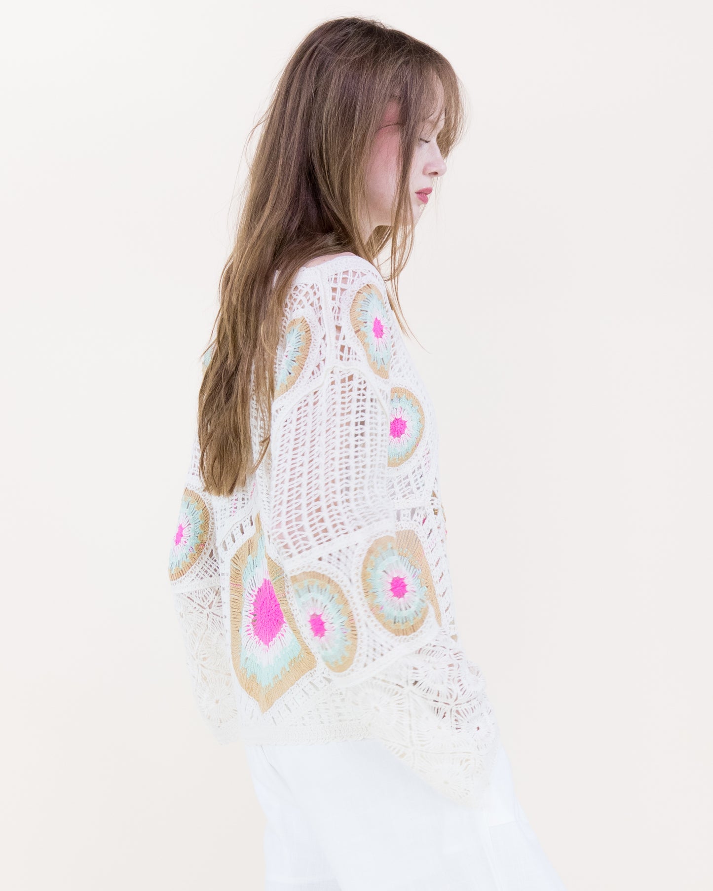 Solstice Glow Open Stitch Summer Sweater