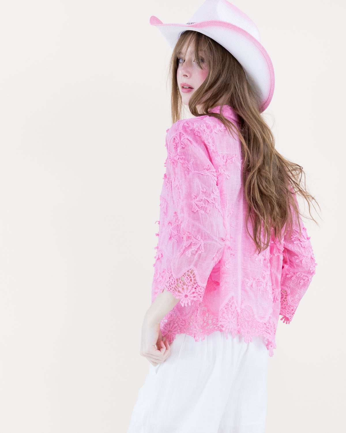 Rhinestone Band Ombre Cowgirl Hat