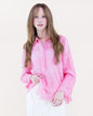 Petal Tile Scalloped Hem Embroidered Mineral Wash Shirt