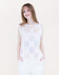 Artisan Flora Cotton Crochet Square Tank