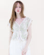 Bella Leaves Butterfly Cotton Crochet Vest