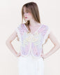 Bella Leaves Butterfly Cotton Crochet Vest
