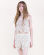 Beach Ambrosia Scallop Crochet Tank & Shorts Set