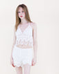 Bahía Coast Scallop Fringe Halter Top & Shorts Set