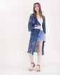 Sunburst Crochet Button Front Maxi Robe
