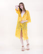 Sunburst Crochet Button Front Maxi Robe