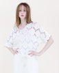 Seaside Flower Crochet Batwing Top