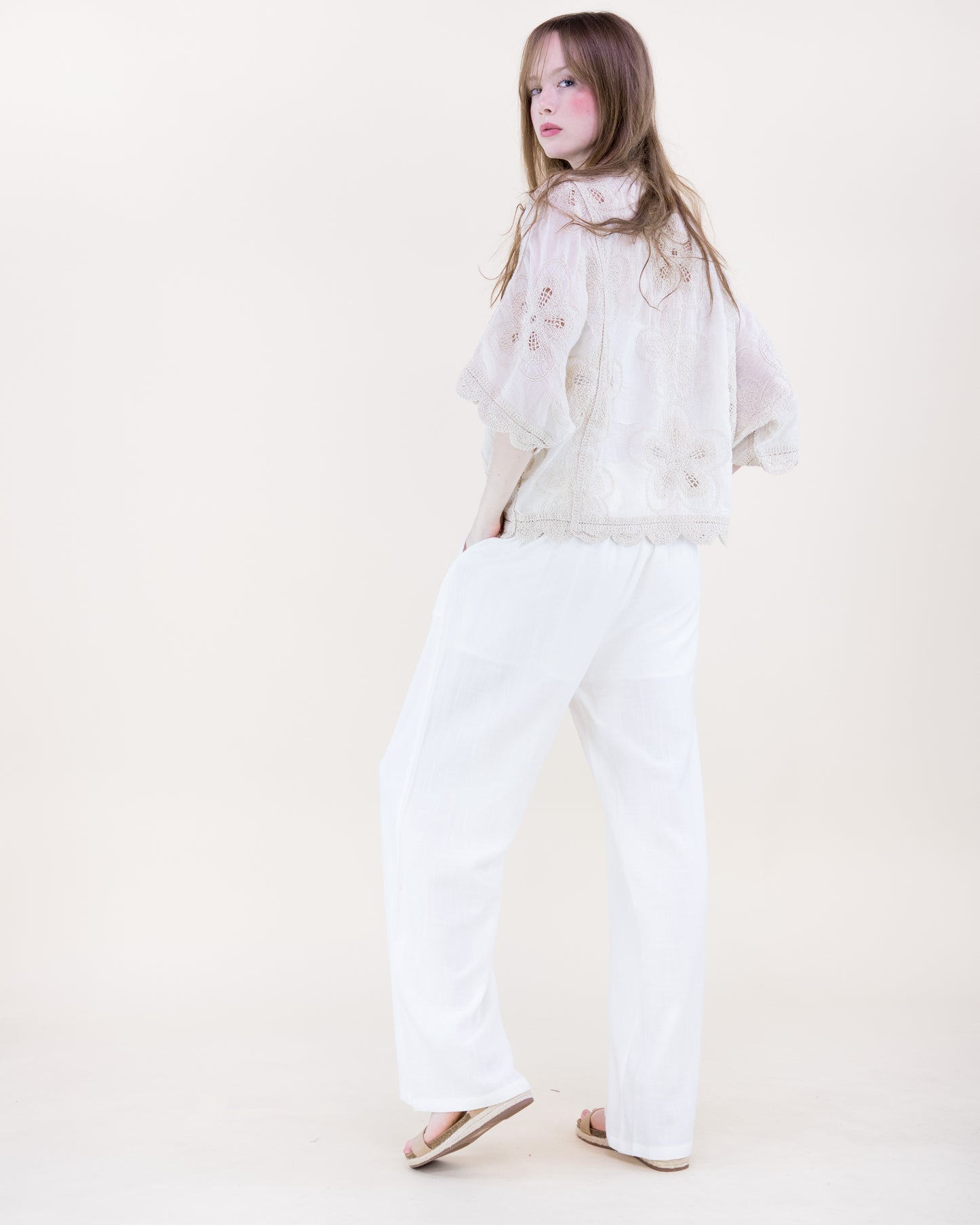 Cottage Petalwork Scallop Lace Blouse