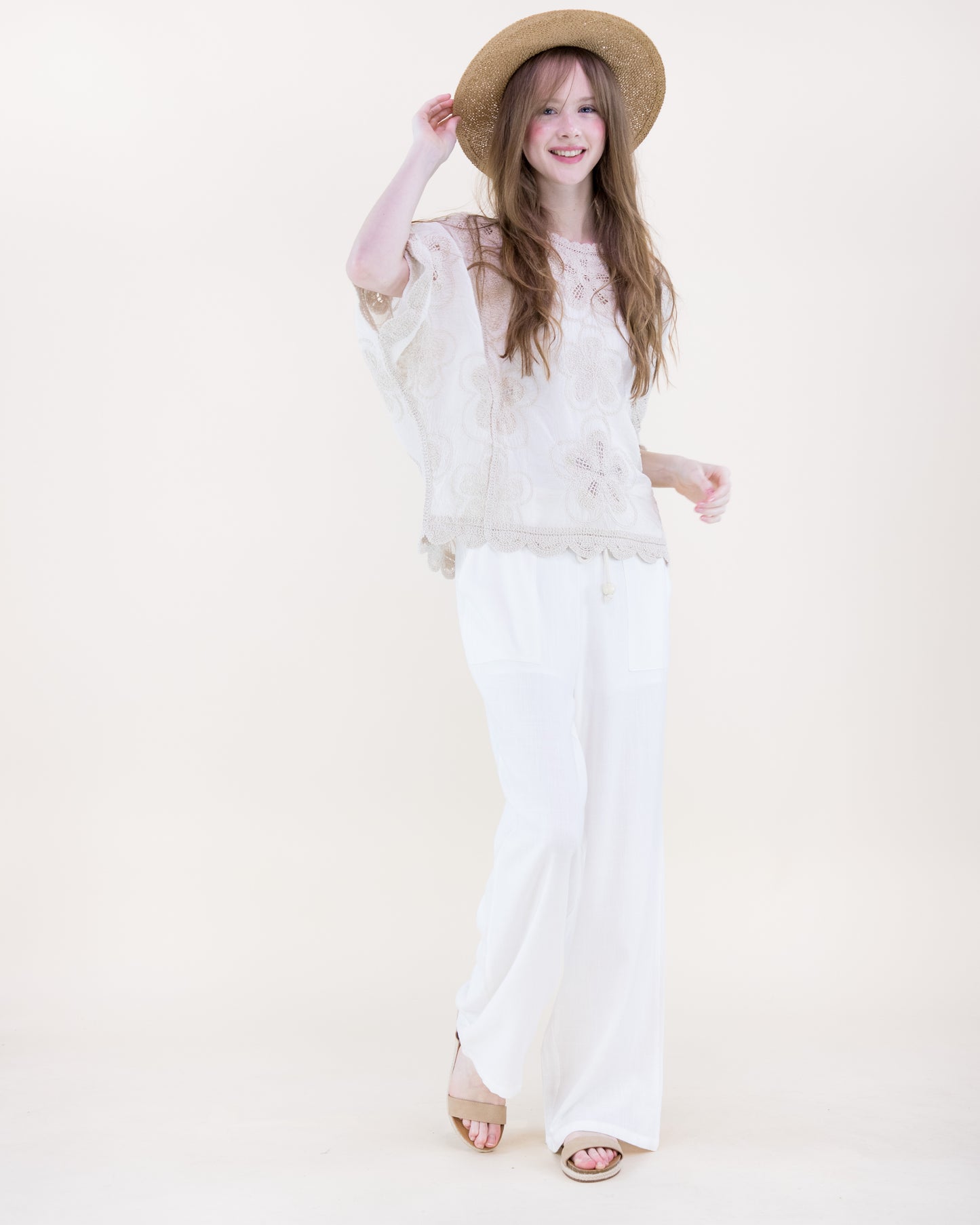 Cottage Petalwork Scallop Lace Blouse