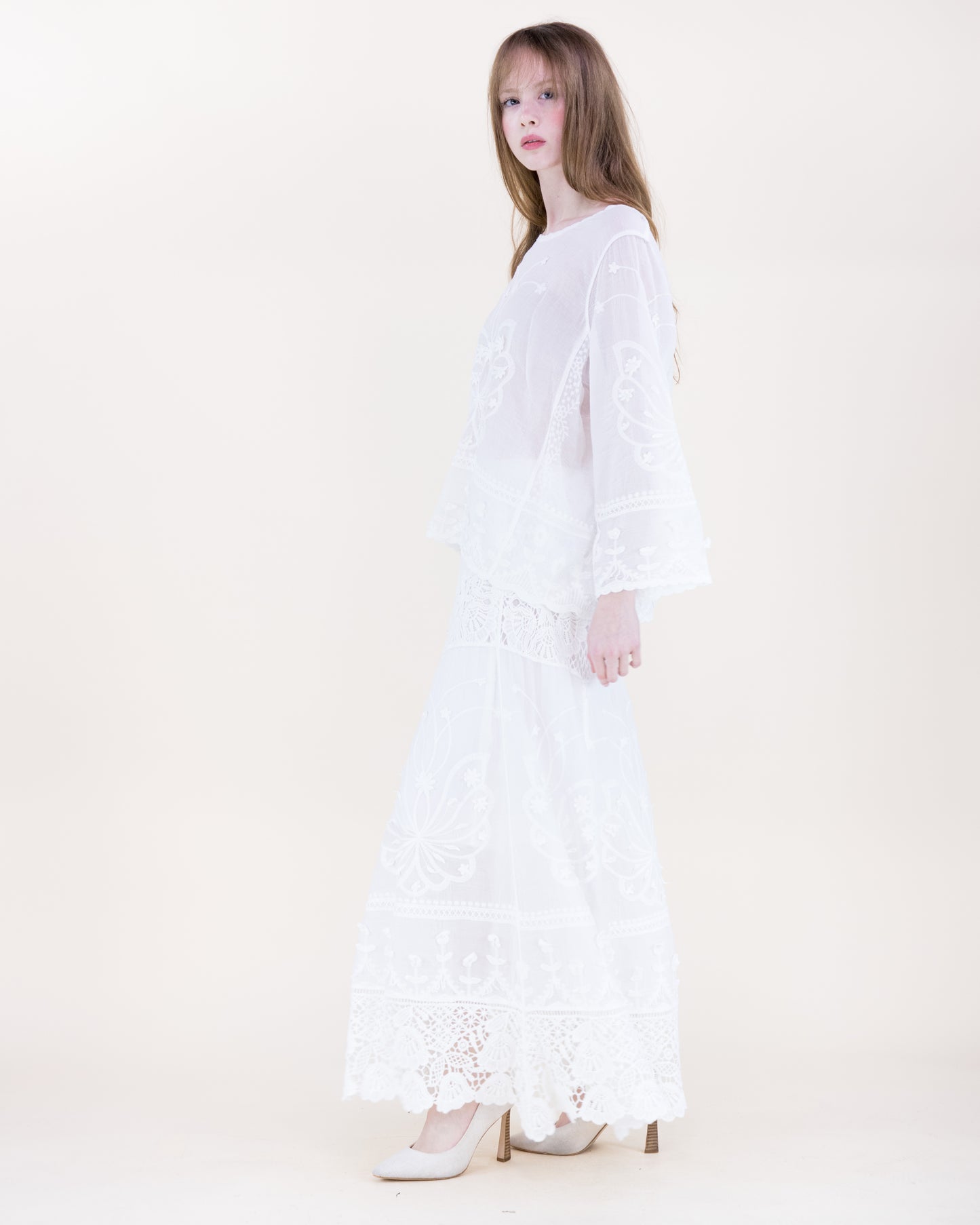 La Fleur Embroidered Scoop Neck Top