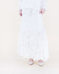 Provence Garden Embroidery Lace Boho Maxi Skirt