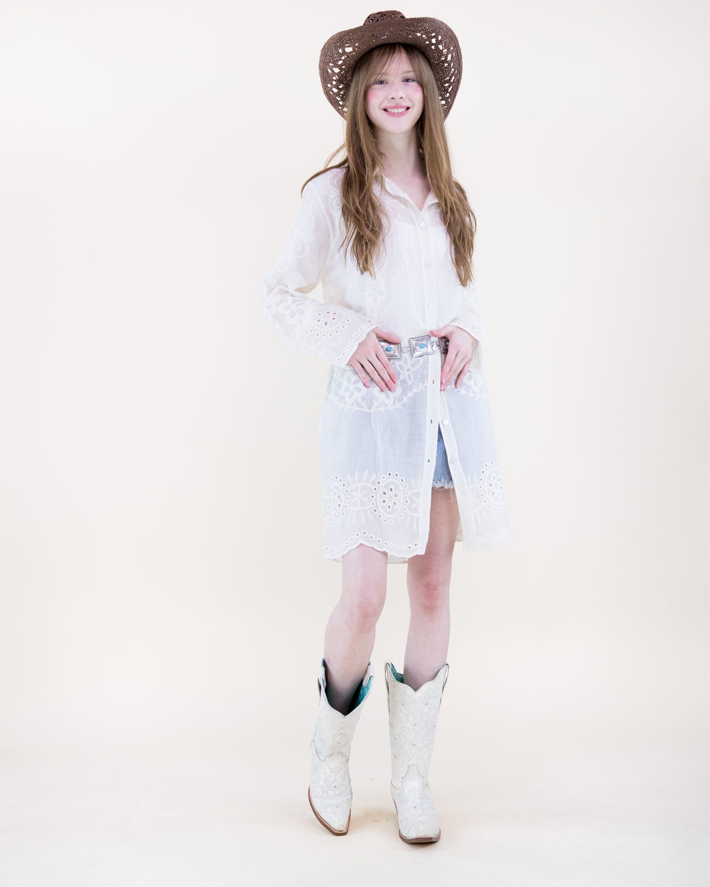 Meadow Muse Long Sleeve Shirt Dress