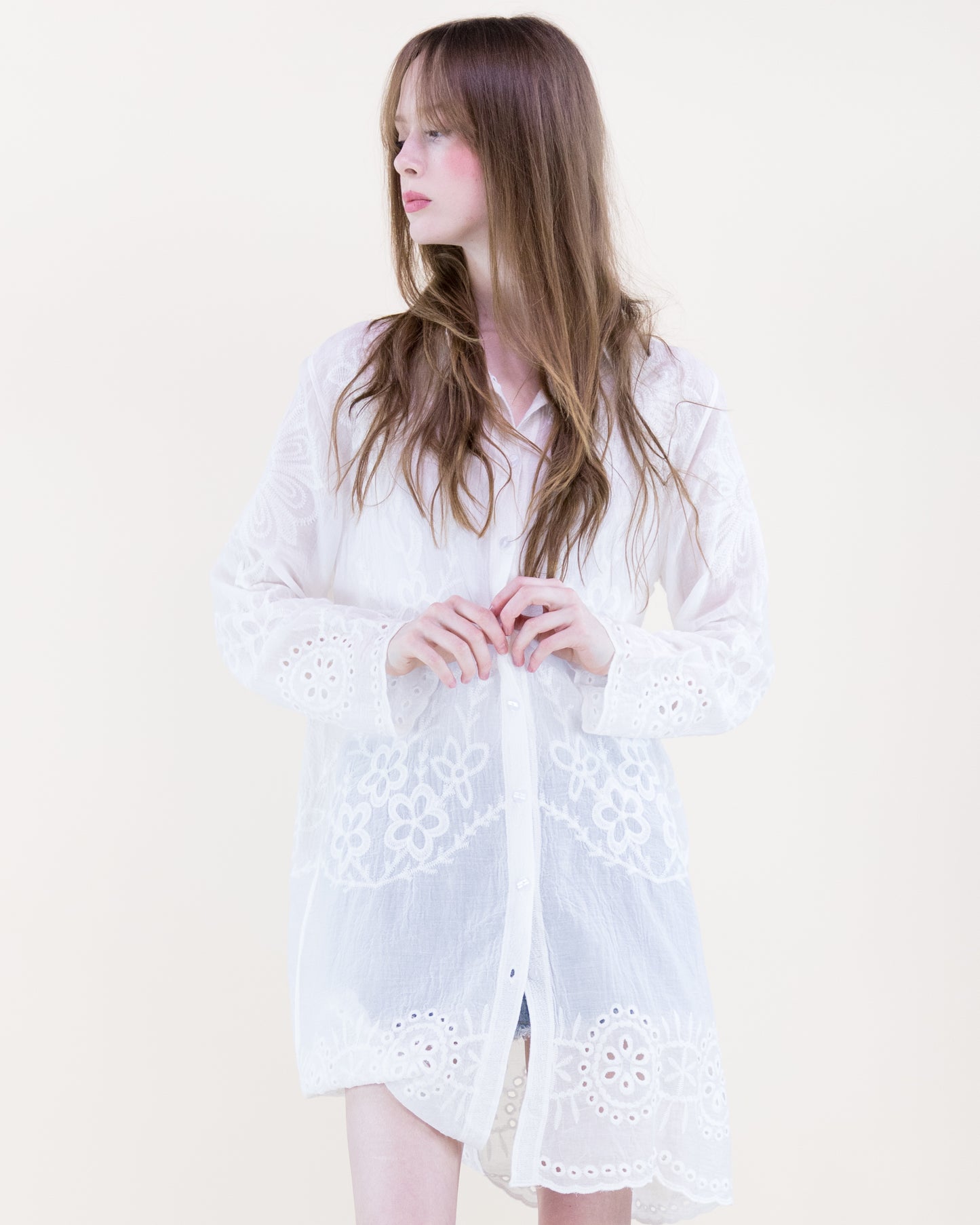 Meadow Muse Long Sleeve Shirt Dress