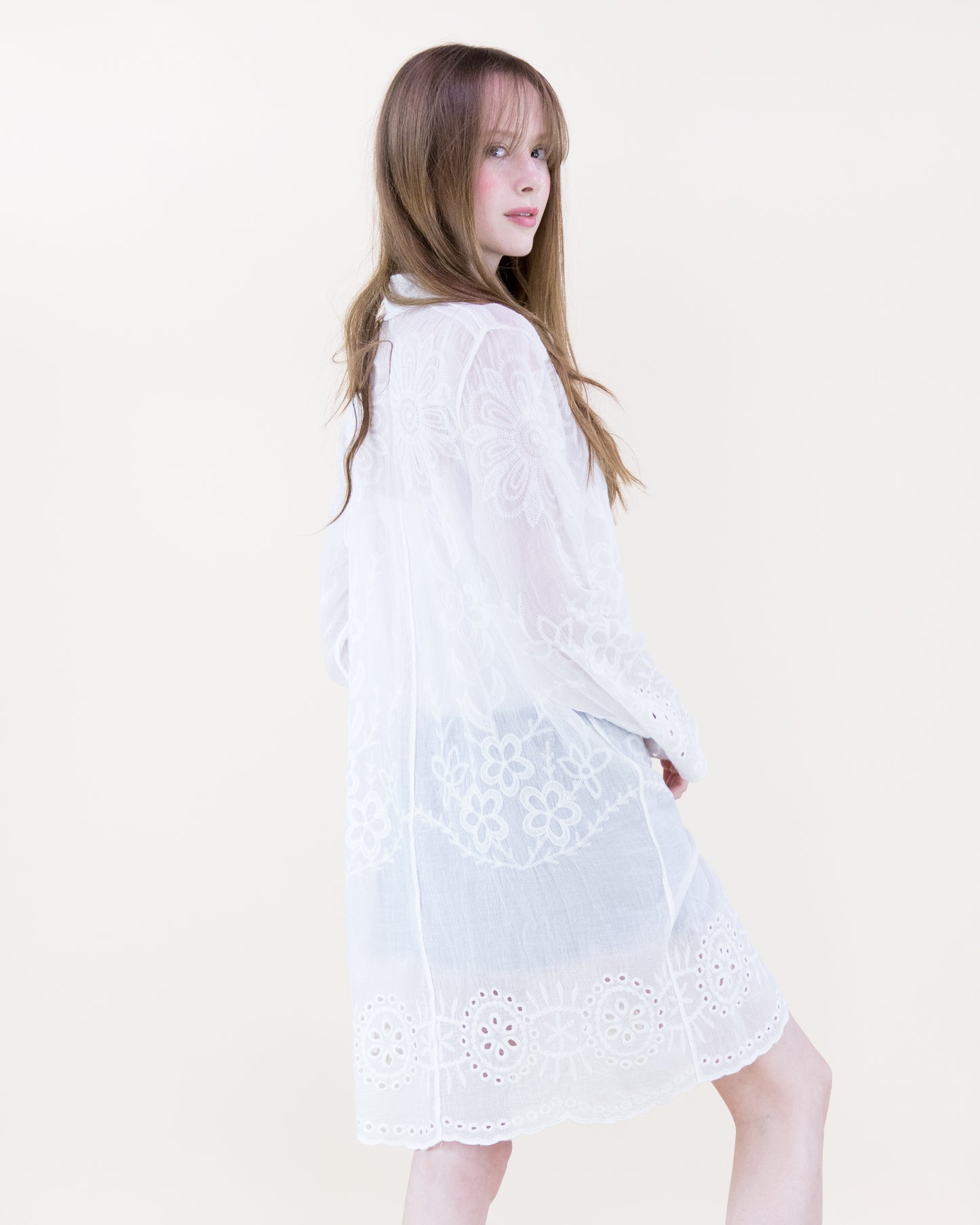 Meadow Muse Long Sleeve Shirt Dress