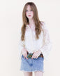 Belle Blossom Sequin Lacework Sheer Long Sleeve Shirt